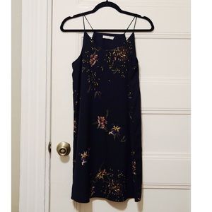 Navy Dalia Floral Slip Dress